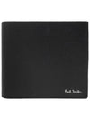 Logo Rainbow Car Print Leather Half Wallet Black - PAUL SMITH - BALAAN 3