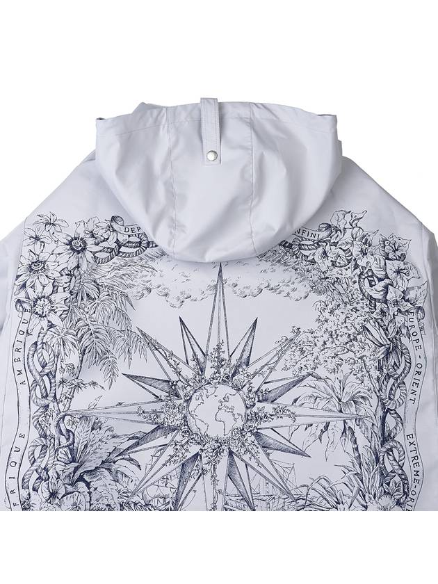 Back Print Hoodie Jacket Grey - DIOR - BALAAN 10