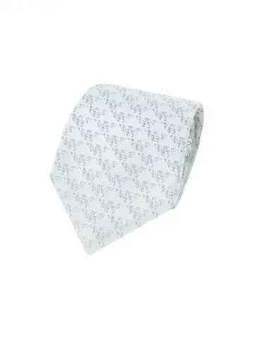 ARMANI 30 9 29 Men s Eagle Pattern Silk Tie Light Gray 270930 - EMPORIO ARMANI - BALAAN 1