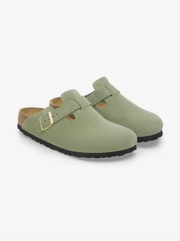 Boston Soft Footbed Mule Green - BIRKENSTOCK - BALAAN 4