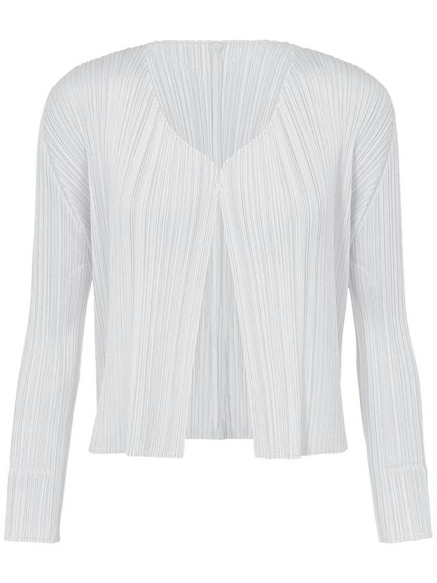 Pleated please basic short cardigan - ISSEY MIYAKE - BALAAN 1