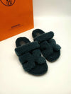 Chypre Wool Sandals Vert Anglais - HERMES - BALAAN 2