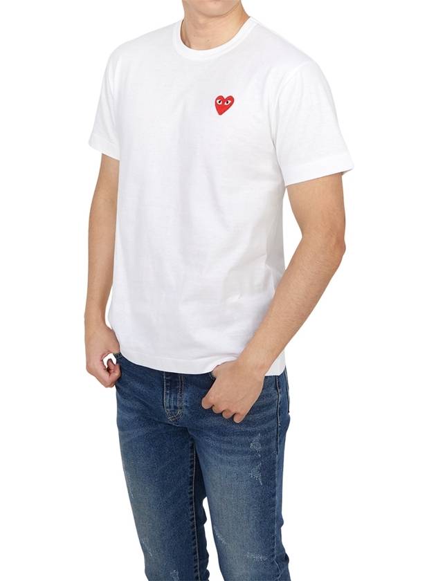 Red Heart T-Shirt White - COMME DES GARCONS PLAY - BALAAN 5