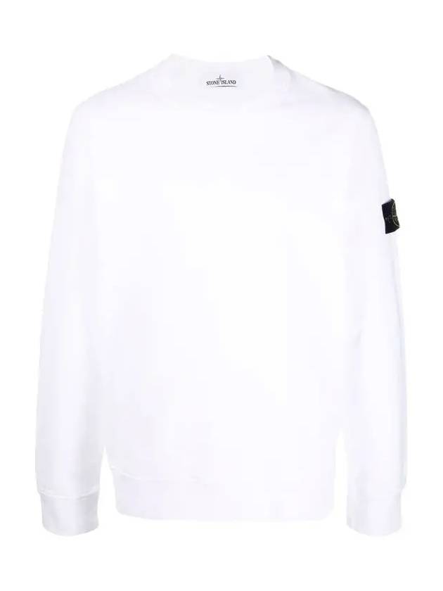 Wappen Patch Crewneck Sweatshirt White - STONE ISLAND - BALAAN 2