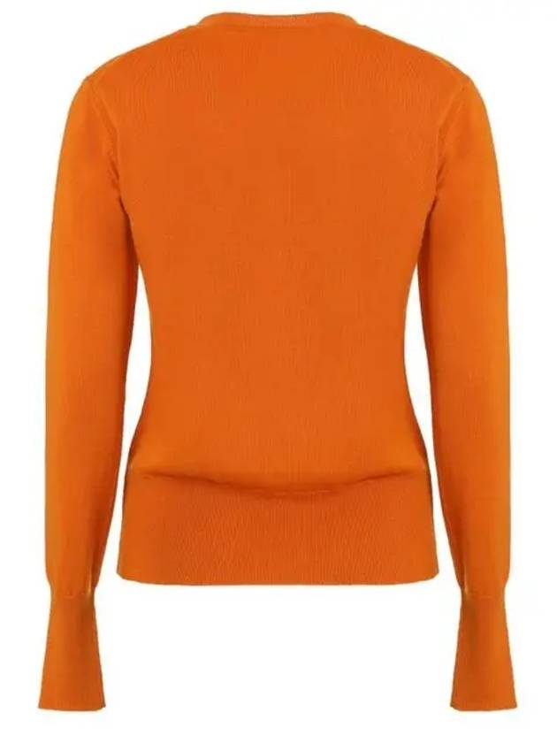 Bea Logo Wool Cardigan Orange - VIVIENNE WESTWOOD - BALAAN 3