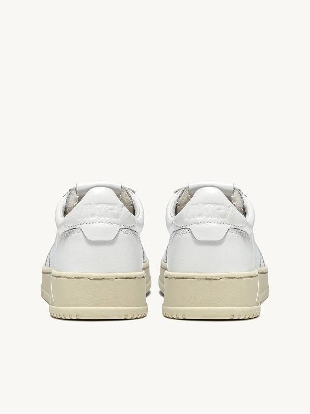 Medalist Goatskin Low Top Sneakers White - AUTRY - BALAAN 3