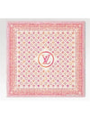 LV Tiles Square 90 Scarf Coral - LOUIS VUITTON - BALAAN 2