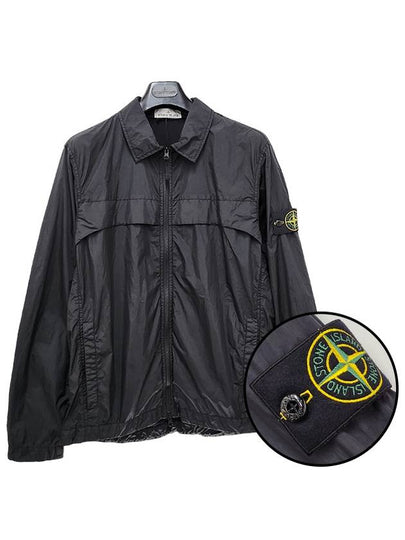 Garment Dyed Crinkle Reps R-NY Jacket Black - STONE ISLAND - BALAAN 2