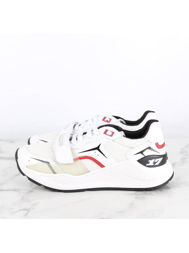 Men s Logo Velcro Sneakers White 42 270 - BURBERRY - BALAAN 5