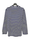 Red Heart Wappen Stripe Long Sleeve T-Shirt Blue P1 T0101 - COMME DES GARCONS - BALAAN 5