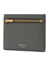 Classic Grain Leather Zipped Card Holder Charcoal - MULBERRY - BALAAN 5