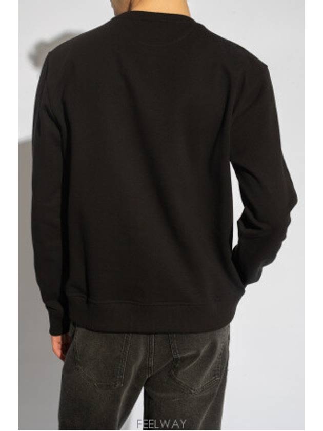 Jersey Sweatshirt Black - FENDI - BALAAN 4