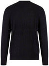 Embroid Logo Cable Knit Top Black - POLO RALPH LAUREN - BALAAN 3