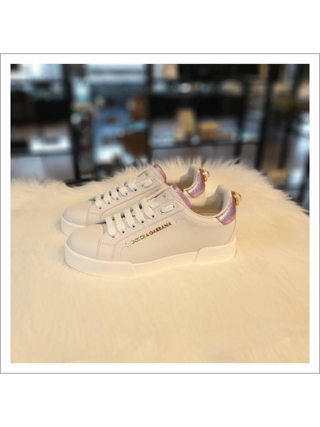 Women's Portofino Low Top Sneakers White - DOLCE&GABBANA - BALAAN 7