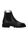 Margaret Calfskin Chelsea Boots Black - CELINE - BALAAN.