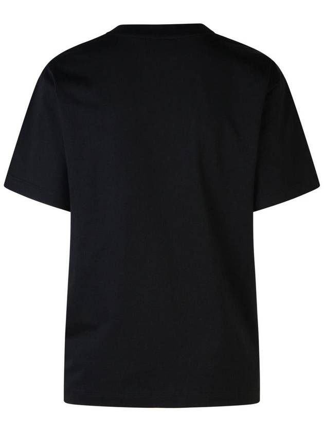 Moschino Jeans Black Cotton T-Shirt - MOSCHINO - BALAAN 3