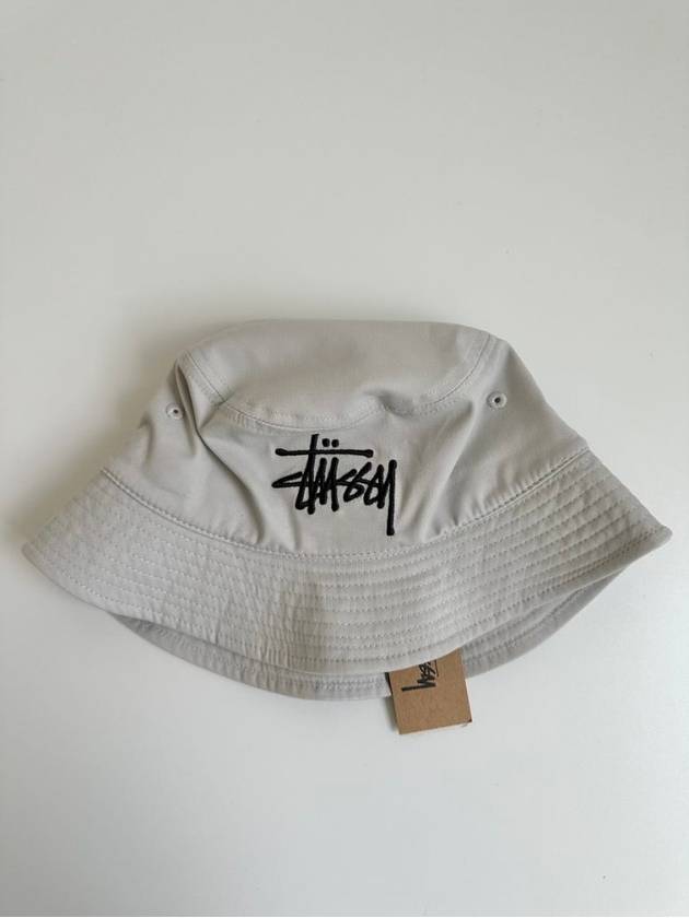 Brushed Big Basic Bucket Hat Grey - STUSSY - BALAAN 3