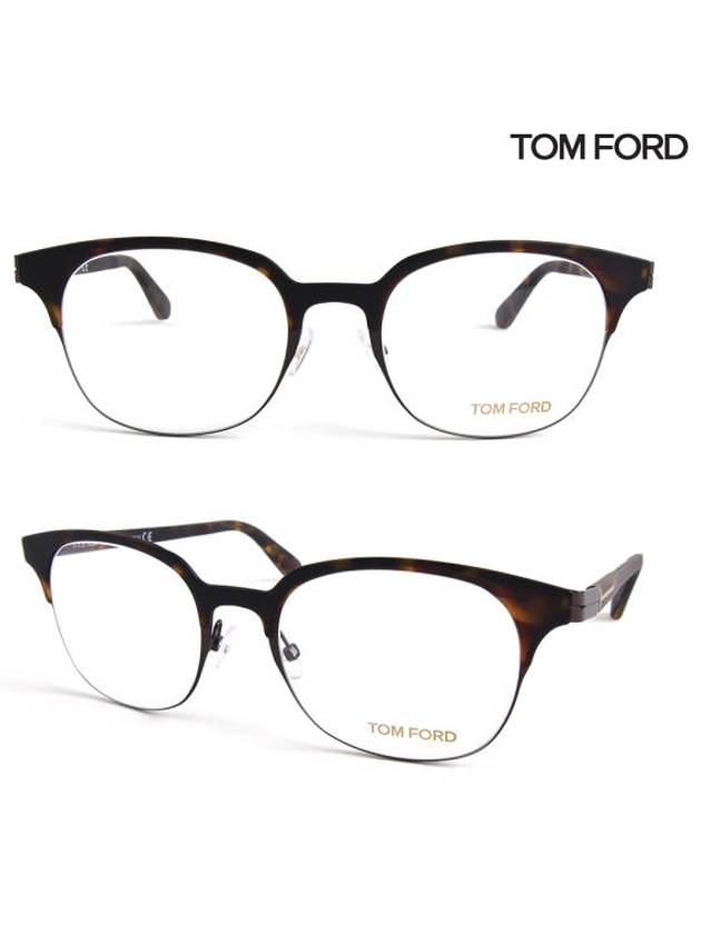 Acetate Gold-Rimmed Eyeglasses Havana - TOM FORD - BALAAN 2