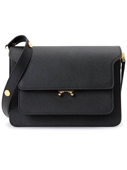 Saffiano Trunk Medium Shoulder Bag Black - MARNI - BALAAN 2