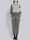 4-Bar Stripe Fun Mix Milano Stitch Merino Wool Knit Top - THOM BROWNE - BALAAN 5