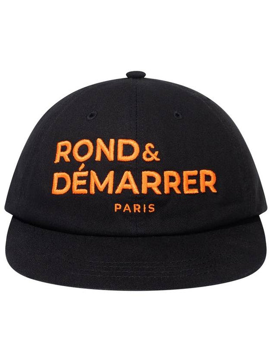 Bold Logo Washed 6 Panel Ball Cap Black - ROND&DEMARRER - BALAAN 2