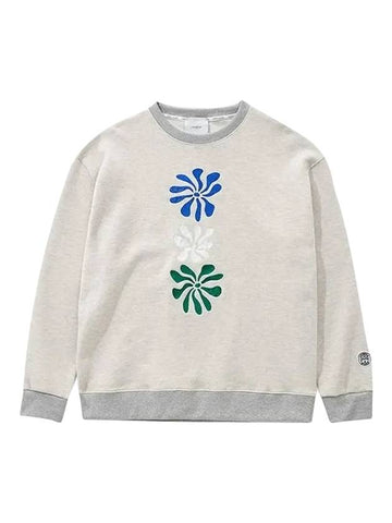 Twinkle Embroidery Sweatshirt Oatmeal - FFEFF STUDIO - BALAAN 1