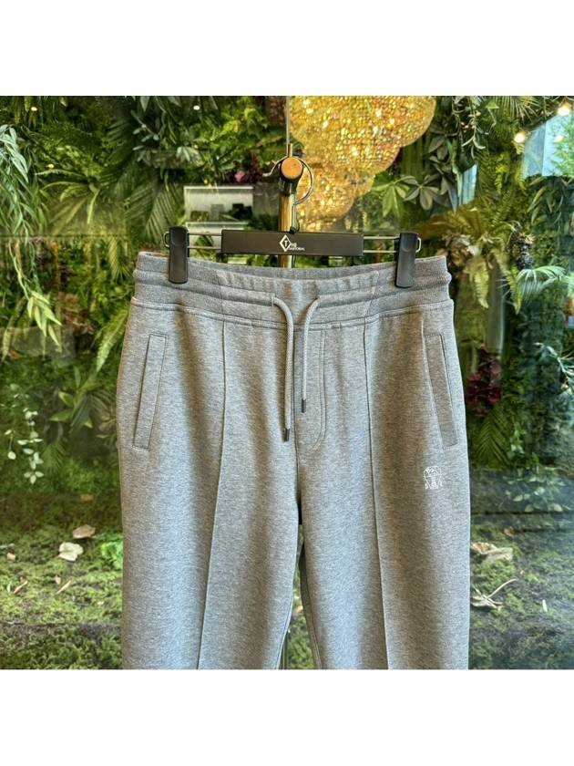 Double Fleece Track Pants Grey - BRUNELLO CUCINELLI - BALAAN 3