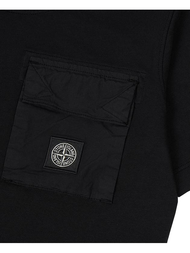 Kids Logo Short Sleeve T-Shirt Black - STONE ISLAND - BALAAN 5