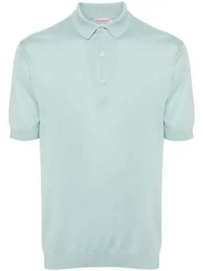 Adrian Cotton Polo Shirt Mint - JOHN SMEDLEY - BALAAN 2