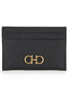 Gancini Card Wallet Black - SALVATORE FERRAGAMO - BALAAN 2