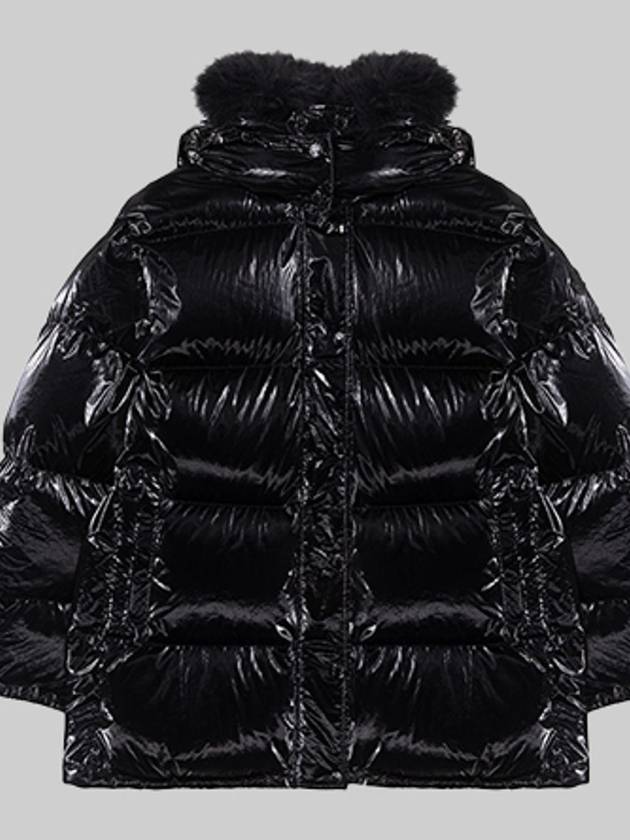 Moncler 1A00106 53A3H 999 HANAU Glossy Black Women s Padding - MONCLER - BALAAN 1