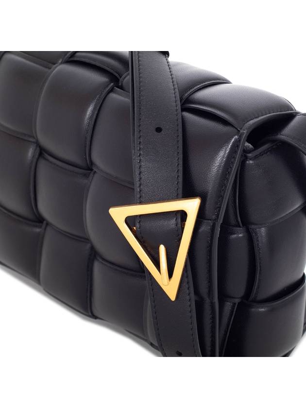 Padded Leather Cassette Crossbody Bag Black - BOTTEGA VENETA - BALAAN 7