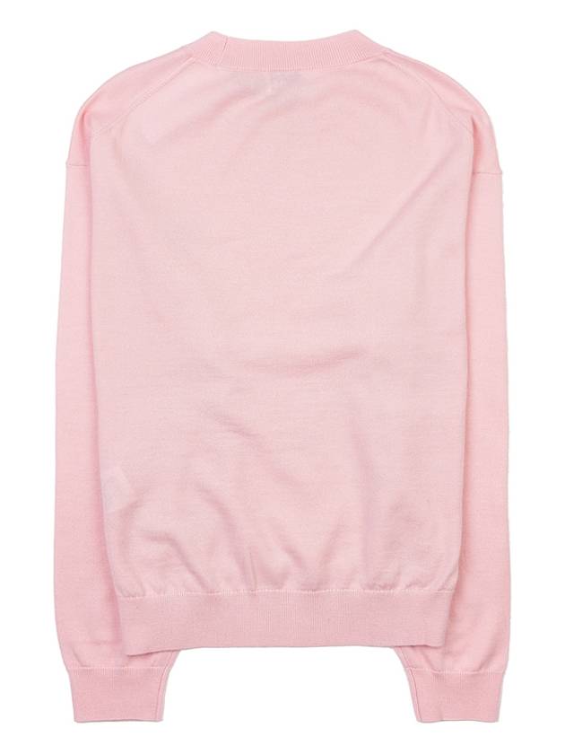 Boke Flower Logo Wool Knit Top Pink - KENZO - BALAAN 3