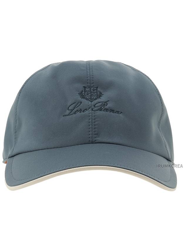 Embroidered Logo Ball Cap Seaweed - LORO PIANA - BALAAN 3