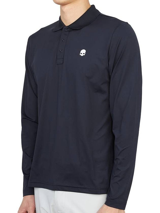 Golf Wear Polo Long Sleeve T-Shirt G00562 E08 - HYDROGEN - BALAAN 2