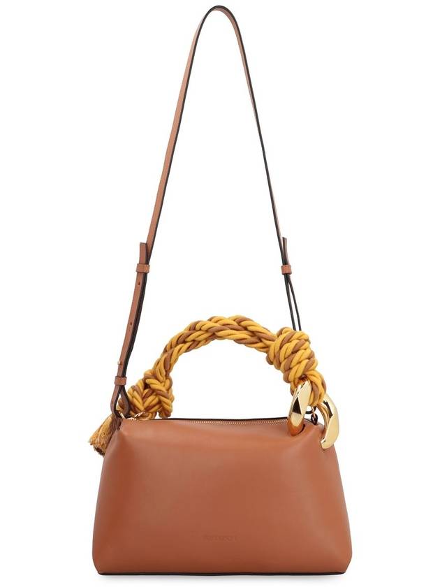 Corner Leather Tote Bag Pecan - JW ANDERSON - BALAAN 3