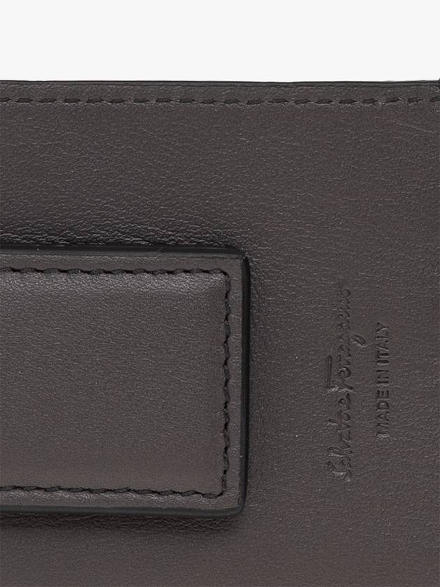 FERRAGAMO Card Case With Logo, Men's, Black - SALVATORE FERRAGAMO - BALAAN 4