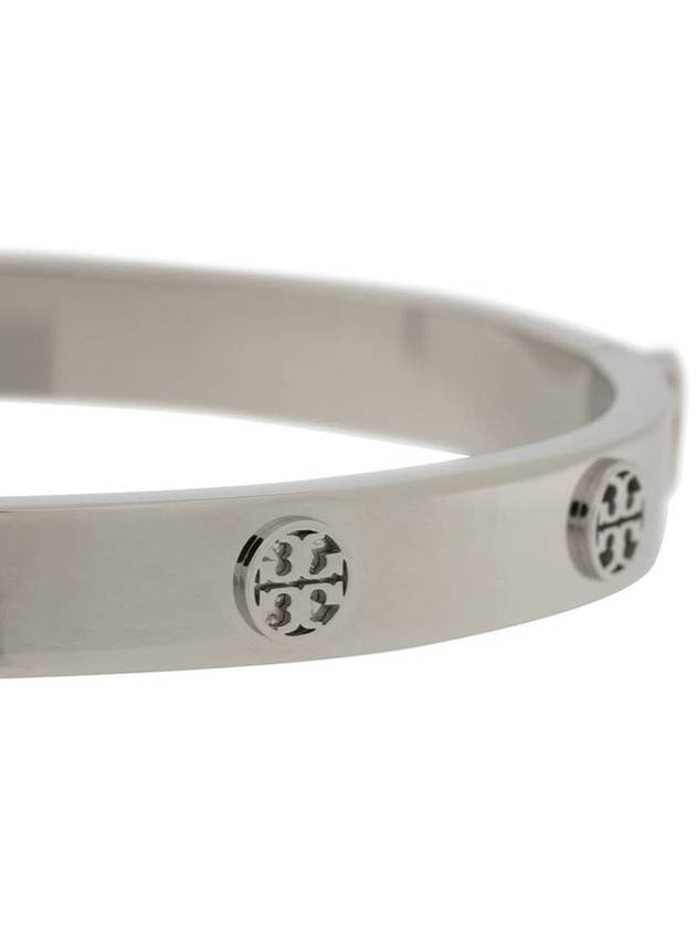 Miller Hinged Stud Bangle Bracelet Silver - TORY BURCH - BALAAN 3