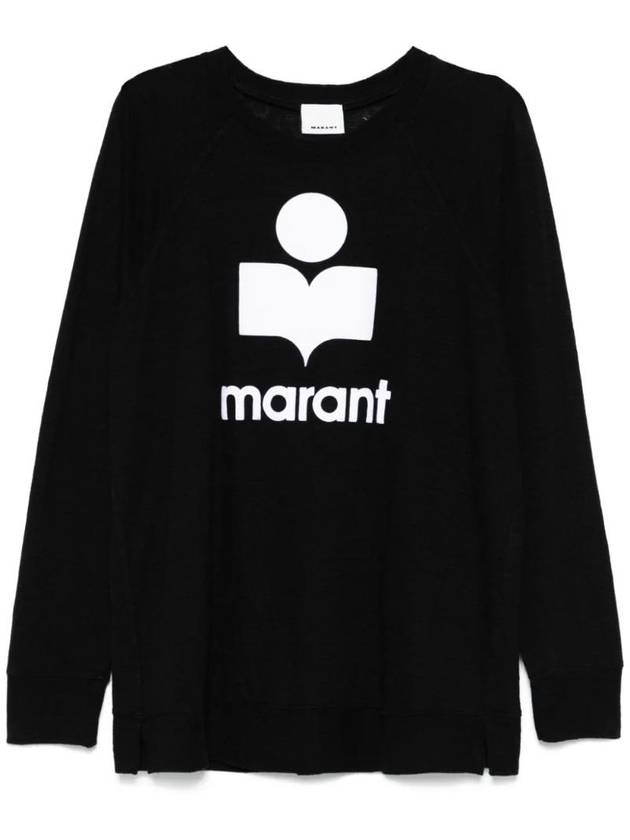 Kieffer Logo Long Sleeve T-Shirt Black - ISABEL MARANT - BALAAN 1