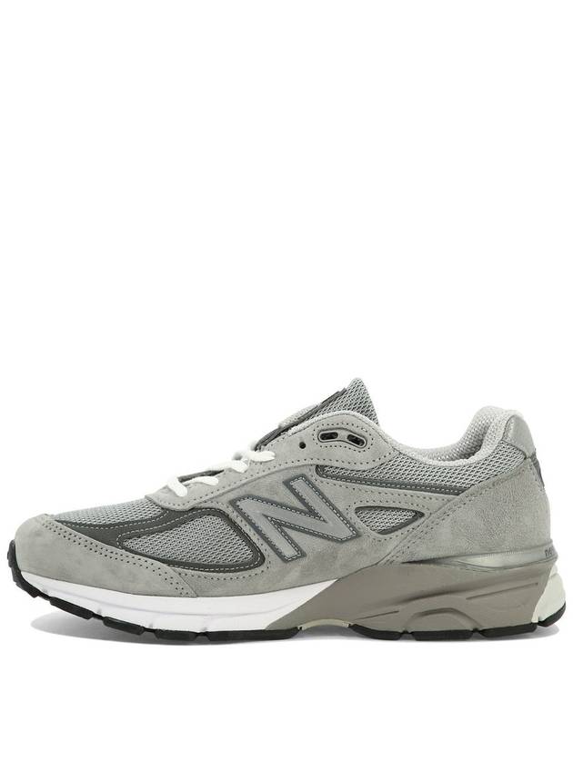 990v4 Core Low Top Sneakers Silver Grey - NEW BALANCE - BALAAN 3