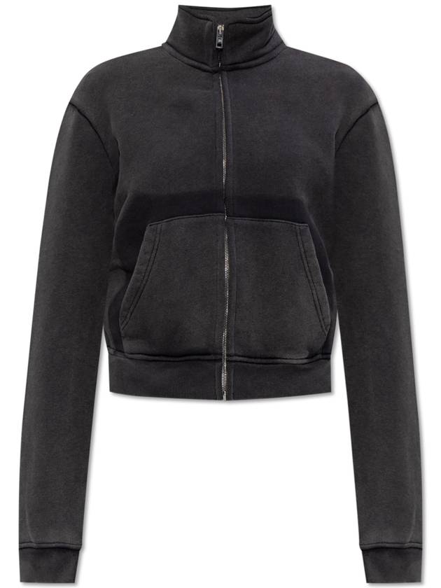 T By Alexander Wang Sweatshirt With Vintage Effect, Women's, Grey - ALEXANDER WANG - BALAAN 1