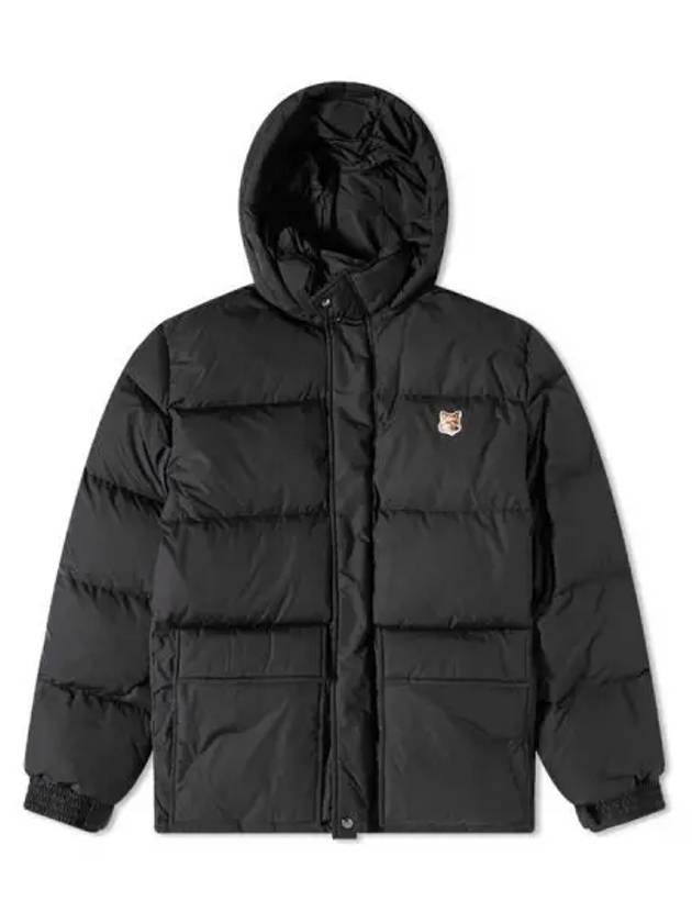 Fox Patch Hood Classic Puffer Down Padded Black - MAISON KITSUNE - BALAAN 2