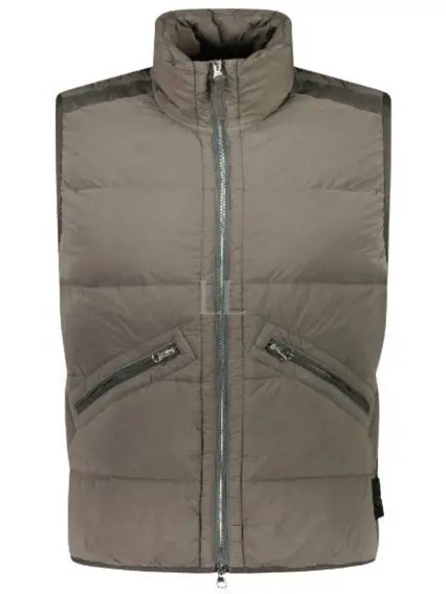 Seamless Tunnel Nylon Down Vest Green - STONE ISLAND - BALAAN 2