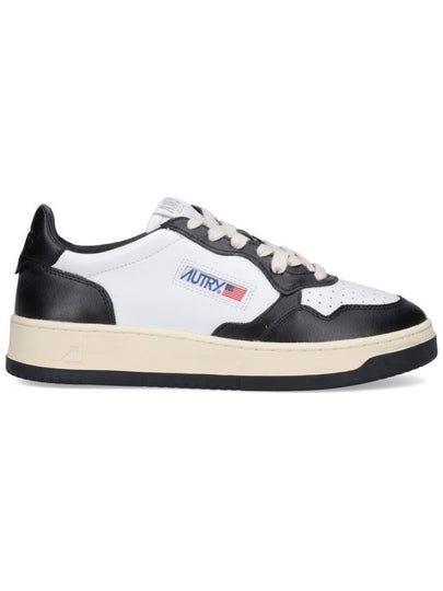 Medalist Leather Low Top Sneakers White Black - AUTRY - BALAAN 2