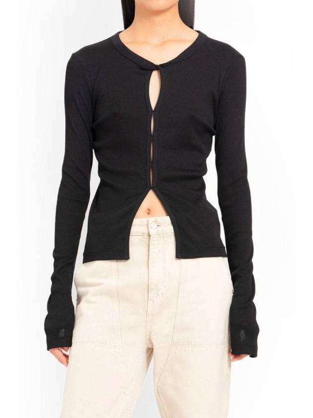 Cut-Out Cardigan Black - HELMUT LANG - BALAAN 2