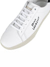 Court Classic SL 06 Leather Low Top Sneakers White - SAINT LAURENT - BALAAN 8