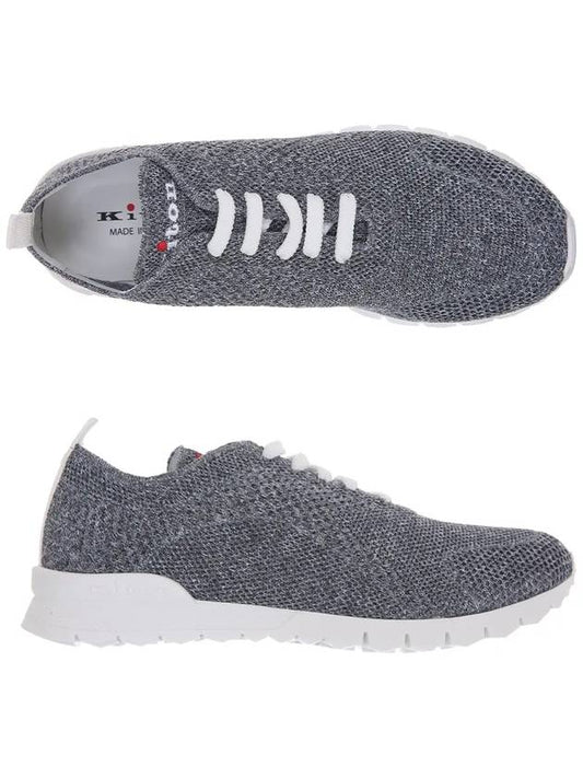 Knit Low Top Sneakers Grey - KITON - BALAAN 2
