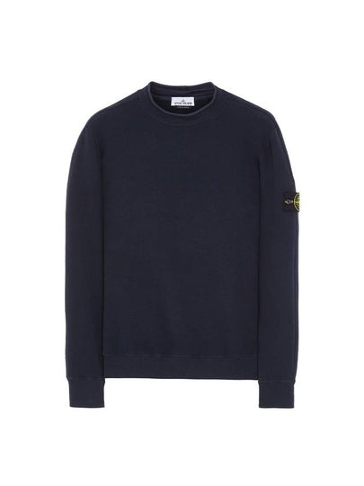 Stretch Cotton Fleece Mock Turtleneck Sweatshirt Navy - STONE ISLAND - BALAAN 2