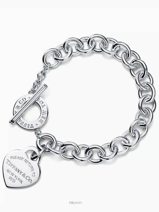 Heart Tag Toggle Bracelet Silver - TIFFANY & CO. - BALAAN 2