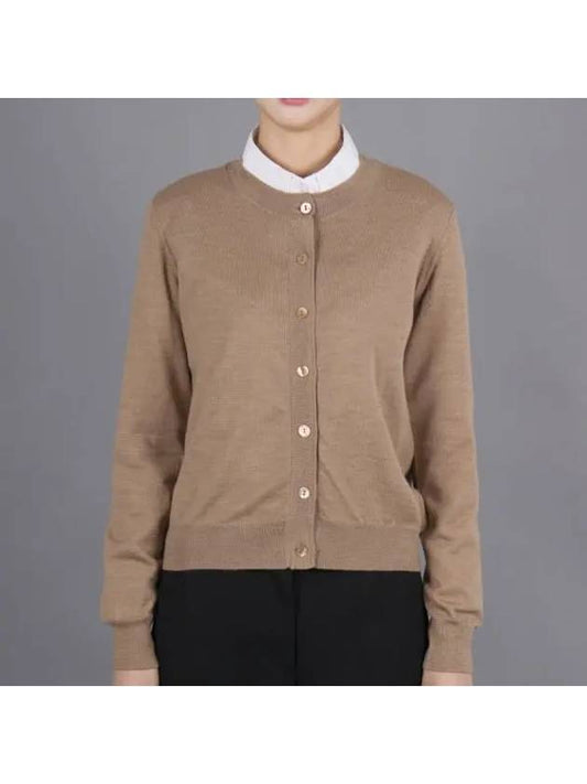 Marine Wool Cardigan Brown - A.P.C. - BALAAN 2